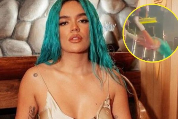 La durísima caída de Karol G en pleno concierto que se hizo viral