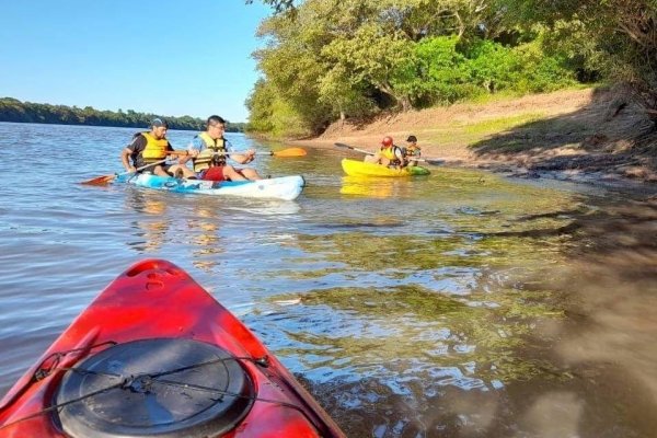 Travesía tripartita, primera aventura en kayak por el río Uruguay