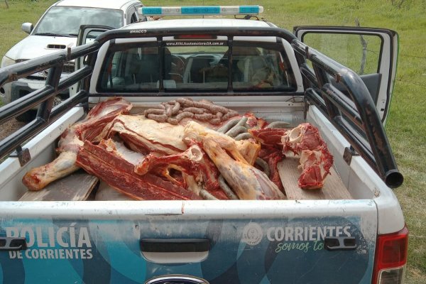 La Policía incautó carne no apto para el consumo humano