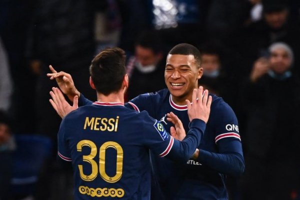 Con asistencia de Messi y doblete de Mbappé, PSG venció a Mónaco