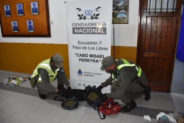 Corrientes: Viajaba con marihuana en dos bolsos de mano