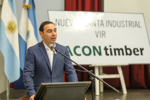 Valdés encabezó acto de inicio de obras del aserradero en Virasoro