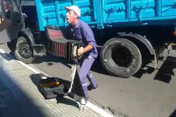 Protestaron con camiones y acordes por la liberación de un detenido