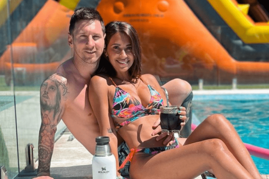 Lionel Messi y Antonela Roccuzzo disfrutan de sus vacaciones en Rosario