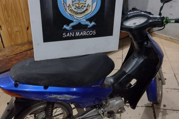 Persecución: Recuperaron una moto robada y detuvieron al ladrón
