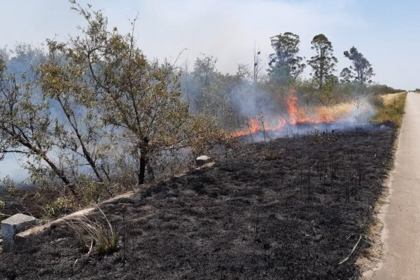 Intenso calor y focos de incendios en el interior correntino