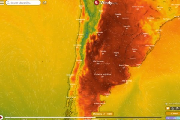 Anuncian una ola de calor extremo en gran parte del país