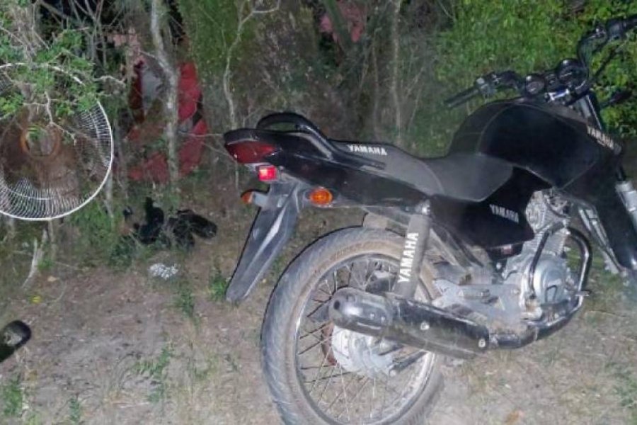 Abandonaron cerca de Saladas una motocicleta robada en la Capital