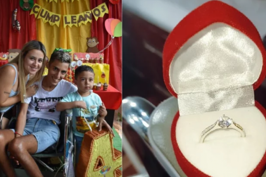 Nahuel Pedemonte: El joven baleado por un policía le pidió casamiento a su novia