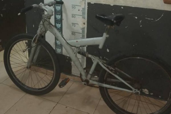 Circulaba en bicicleta robada
