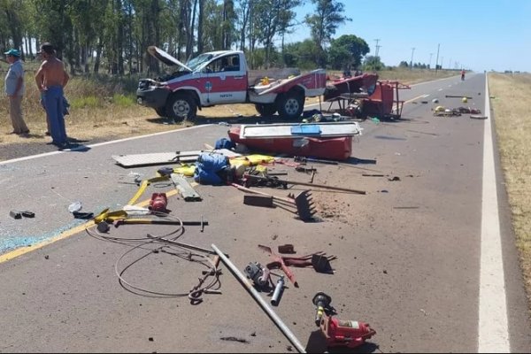 Murió un bombero  cuando se dirigía a apagar un incendio forestal en Corrientes