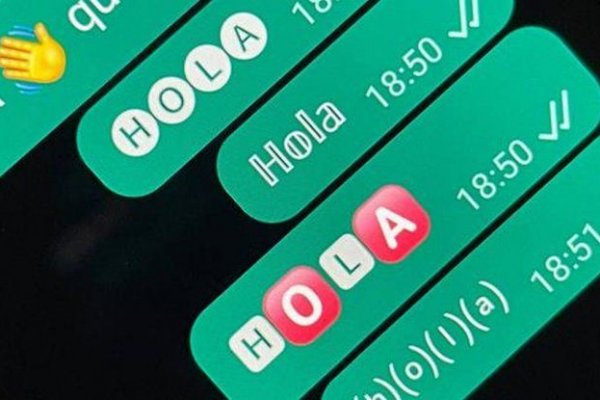 Los tres métodos para cambiar el tipo de letra en tus mensajes de WhatsApp