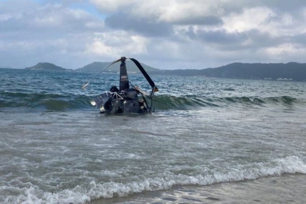 Turistas argentinos heridos al caer un helicóptero en Florianopolis