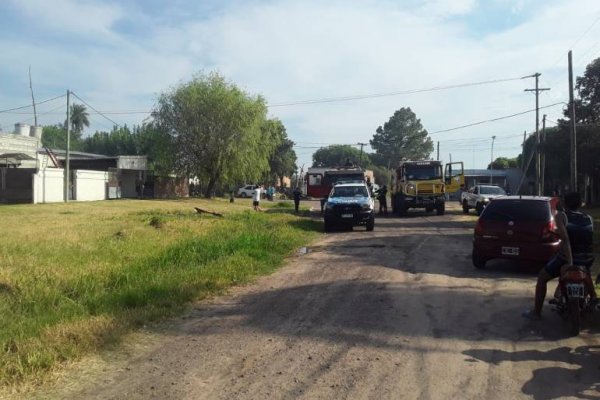 Un hombre resultó herido tras incendiarse su casa