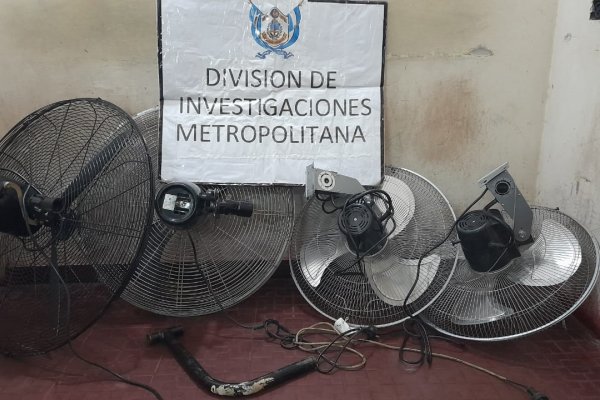 La Policía recuperó ventiladores sustraídos de un establecimiento escolar