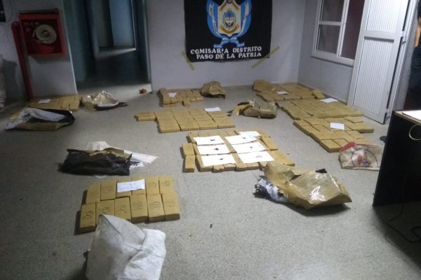 Más droga en Paso de la Patria: La Policía volvió a desbaratar un nuevo cargamento