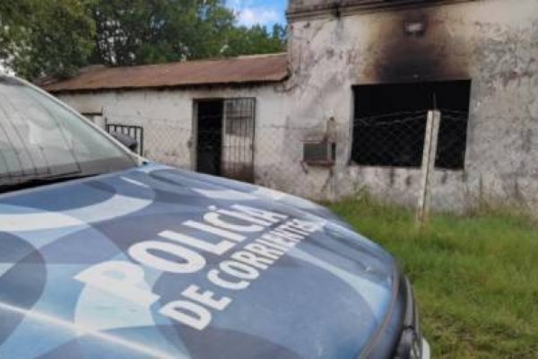 Monte Caseros: Buscan a menor que prendió fuego a una vivienda