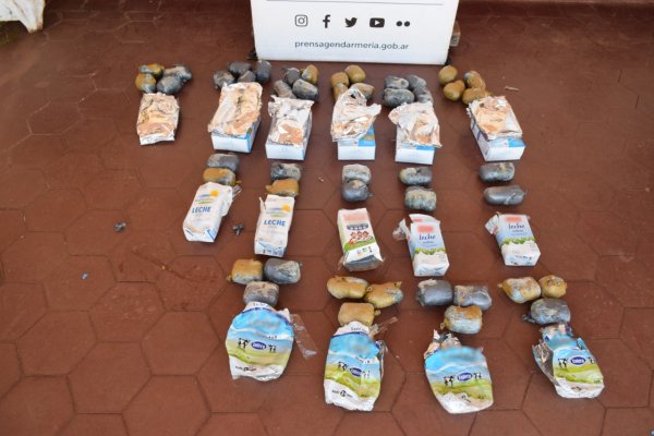 Detectaron en Corrientes casi cinco kilos de marihuana en envases de leche