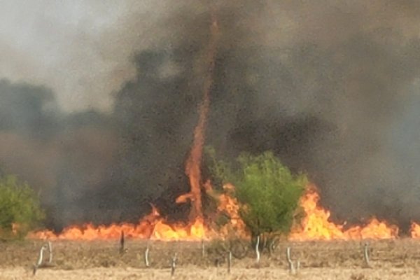 VIDEO| Bomberos heridos tras incendiarse la autobomba en Bella Vista