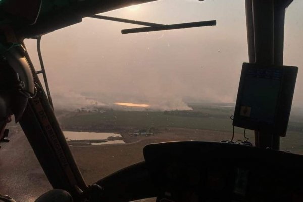 El Ejército Argentino colaboró a frenar el fuego en Corrientes