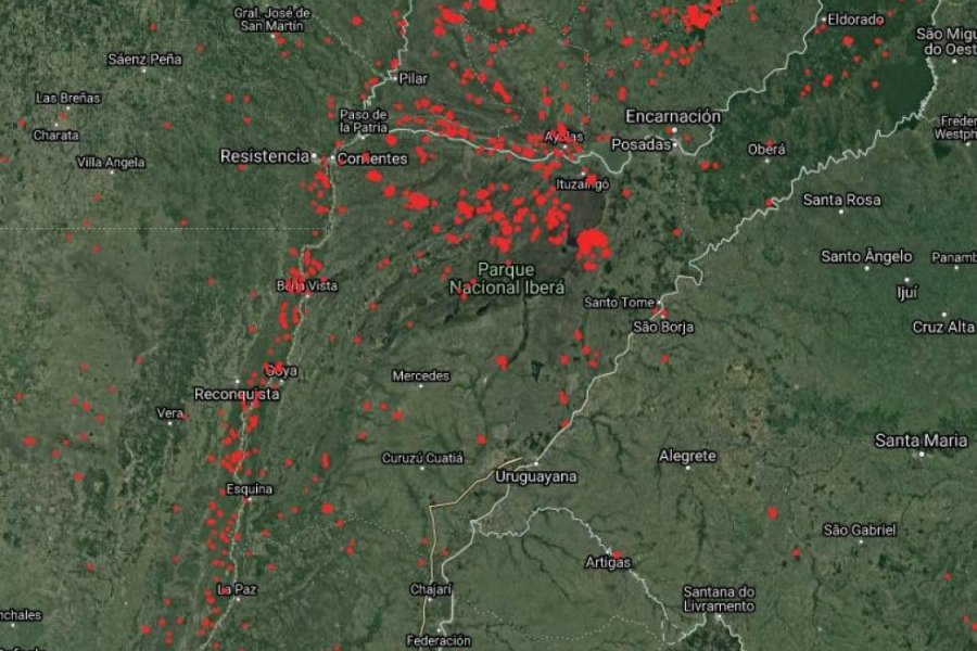 Incendios: Corrientes tiene más de 15 focos activos