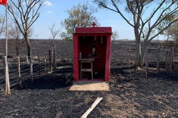 Milagro del Gauchito en los incendios de Paraje Galarza