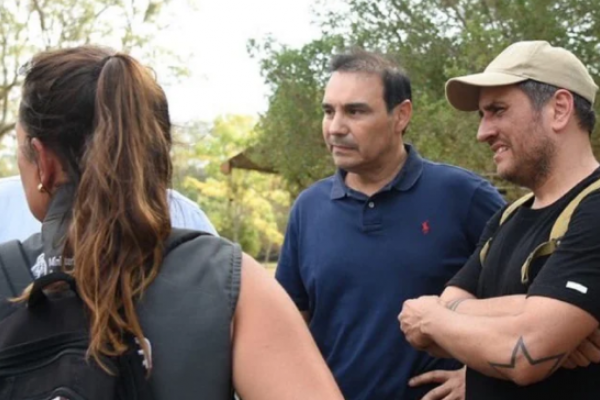 Corrientes: Tras los cruces, Valdés y Cabandié recorrieron los incendios