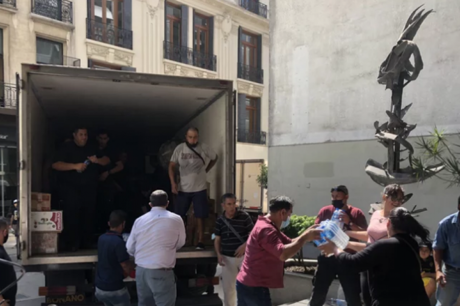 Caba: Juntaron 60 toneladas de donativos que llegan hoy a Corrientes