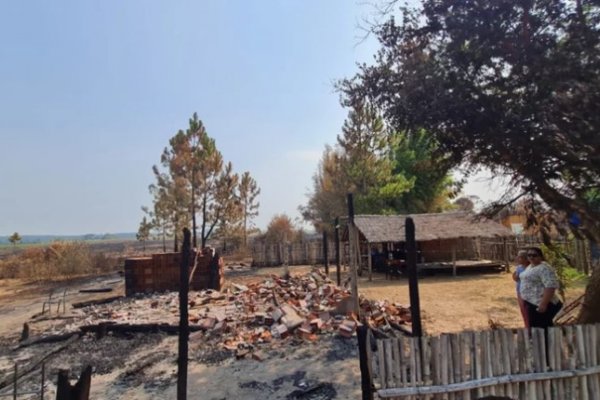 Perdieron su vivienda en un incendio y esperan ayuda