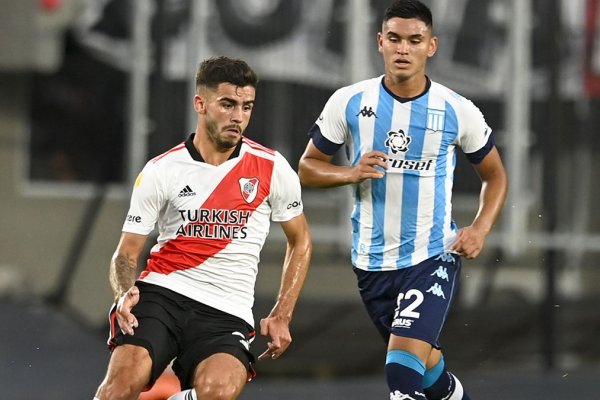 Emotivo empate entre River y Racing en el Monumental