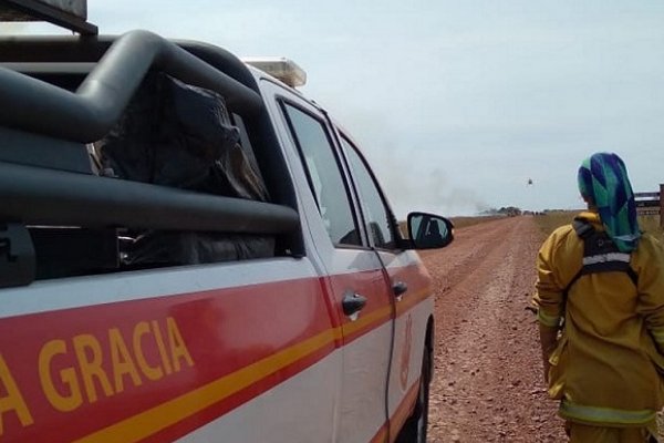 Ocho días luchando contra el fuego, la experiencia de Débora y sus compañeros en Corrientes
