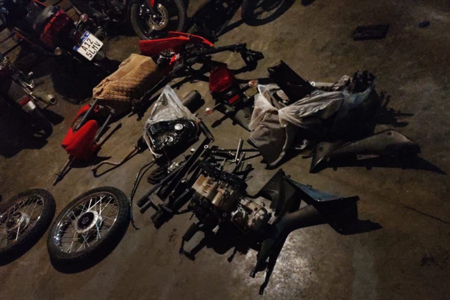 Secuestraron una moto y partes de otra: Ambas fueron robadas días atrás