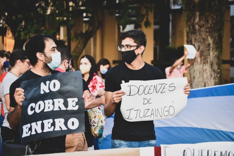 Ituzaingó: Protesta docente en la tierra natal del gobernador