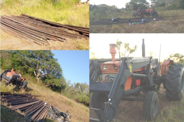 Detuvieron a 5 personas por la sustracción de rieles de las vías del ferrocarril