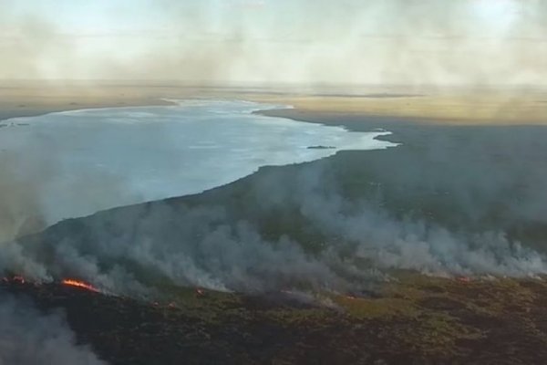 Se reavivó el fuego en una zona del Iberá