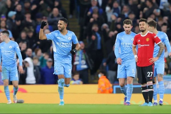 Manchester City venció al Manchester United y es más líder que nunca