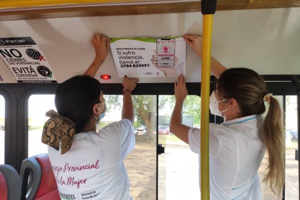 Colocación de número de guardia en colectivos urbanos