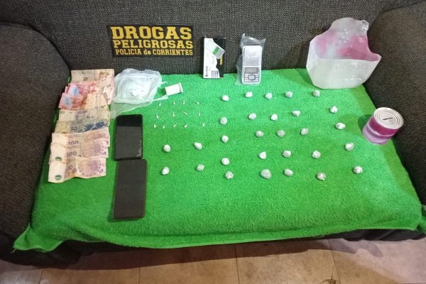 La Policía desbarató un kiosco de estupefacientes en el barrio Santa Rita