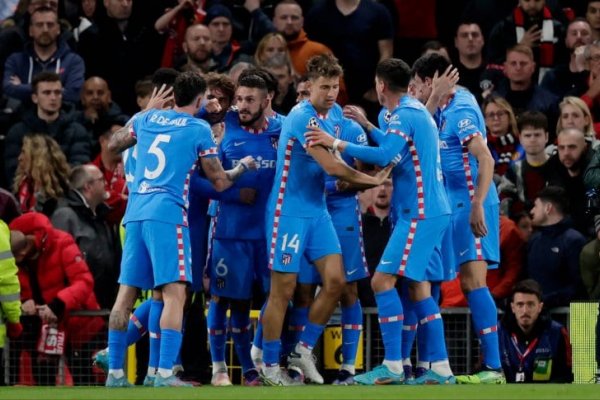 Atlético de Madrid se impuso ante Manchester United y clasificó a los cuartos de final de la Champions League