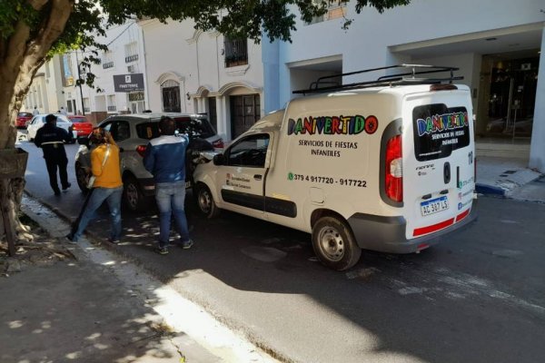 Se durmió al volante y provocó un triple choque en pleno microcentro