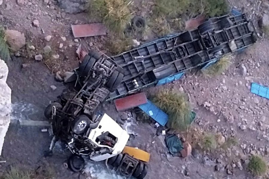 Murió un camionero al desbarrancar su vehículo en una zona de alta montaña en Mendoza