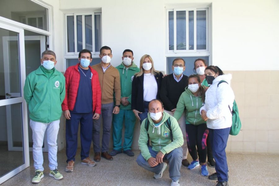Cardozo evaluó mejoras edilicias para el hospital de Santa Lucía