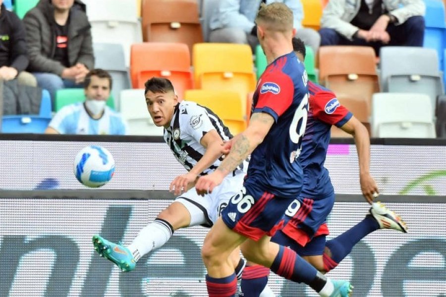 El golazo de Nahuel Molina que recorre el mundo: Udinese aplastó a Cagliari