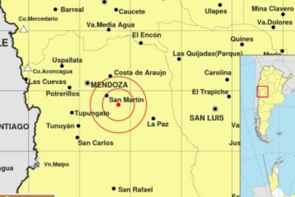 Se registro un fuerte sismo de 5.2 en San Juan