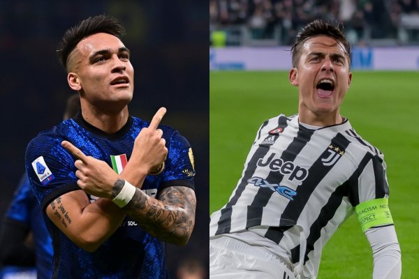 Con Dybala y Lautaro se juega el Derbi de Italia