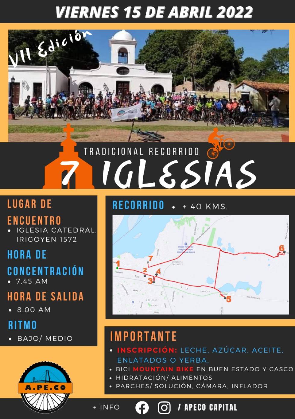 Invitan a recorrer las siete iglesias en bicicleta - Info General |  Corrientes Hoy