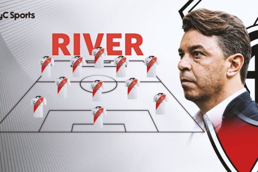 La formación de River vs. Argentinos Juniors