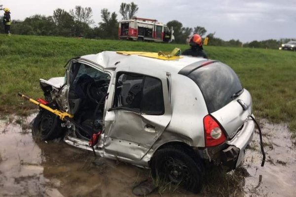 Un herido grave tras un impactante accidente por Ruta 12