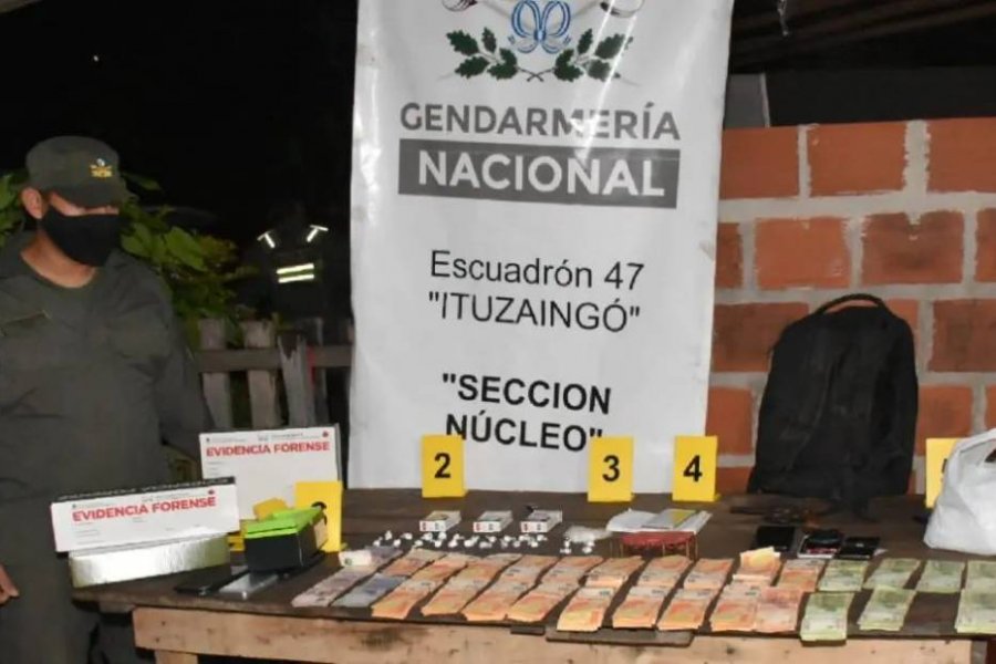 Gendarmería secuestro cocaína valuada en más de 400 mil pesos en Ituzaingó