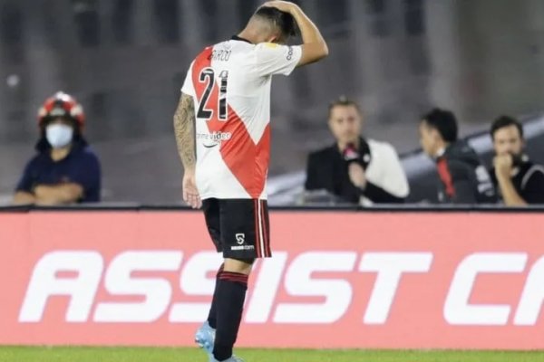 Malas noticas en River: se desgarró Esequiel Barco